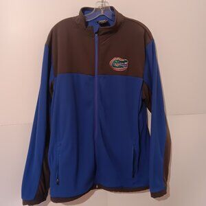 Florida Gators Jacket Mens L Blue Logo Full Zip College Football Colosseum